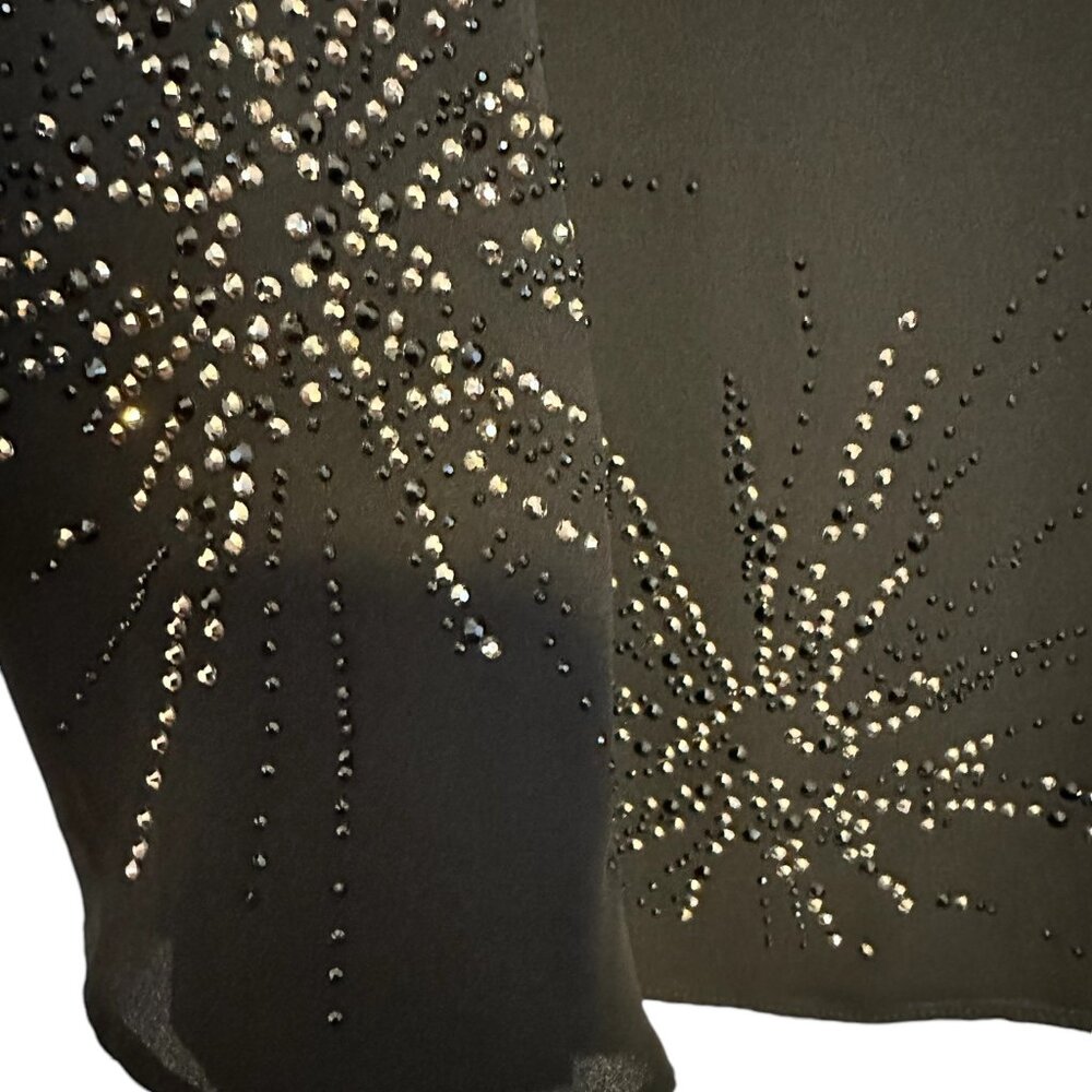 Whitehouse BlackMarket kimono sleeve starburst embellished blouse Size L - Picture 6 of 10